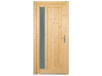 PANTO Dřevěné vedlejší vchodové dveře NET-511 přírodní smrk, 88 x 198 cm, P PANTO Dřevěné vedlejší vchodové dveře NET-511 přírodní smrk, 88 x 198 cm, P