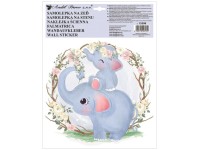 Anděl Přerov Samolepka na zeď barevná Slon 30 x 42 cm