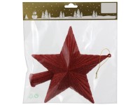 GEROMA Plastová špička na vánoční stromeček červená 19 cm, 1 ks