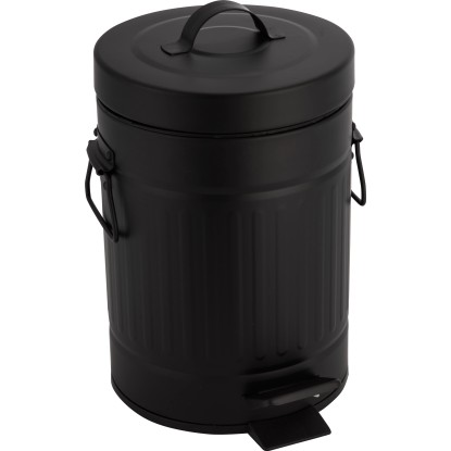 Kosmetický odpadkový koš Retro 3 l černý matný