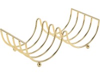 baliv Držák toaletního papíru, zlatý, drátěný, 7 x 22,5 x 11 cm