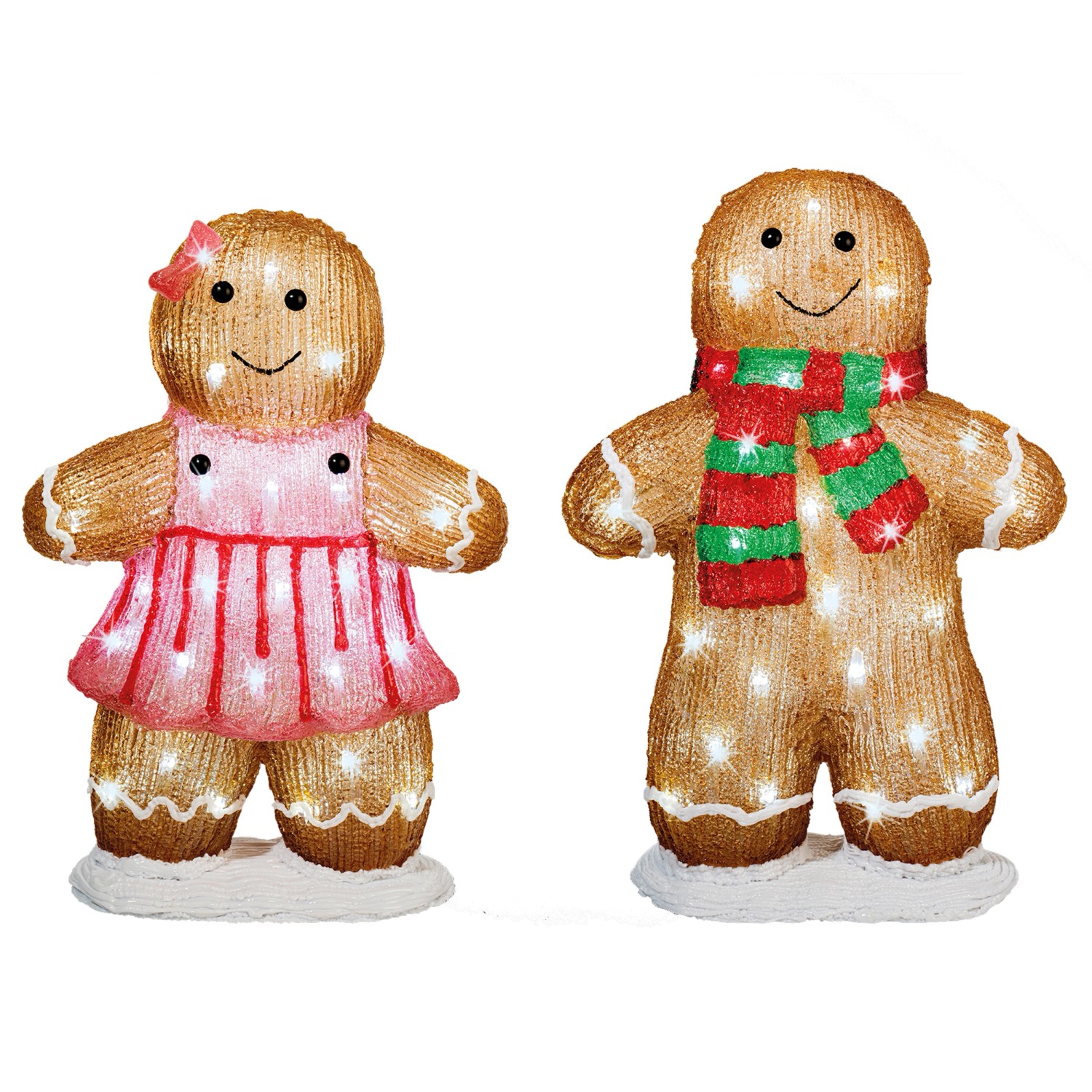 Lumineo LED vánoční dekorace perníček různé druhy 46 x 31 x 13 cm, 1 ks