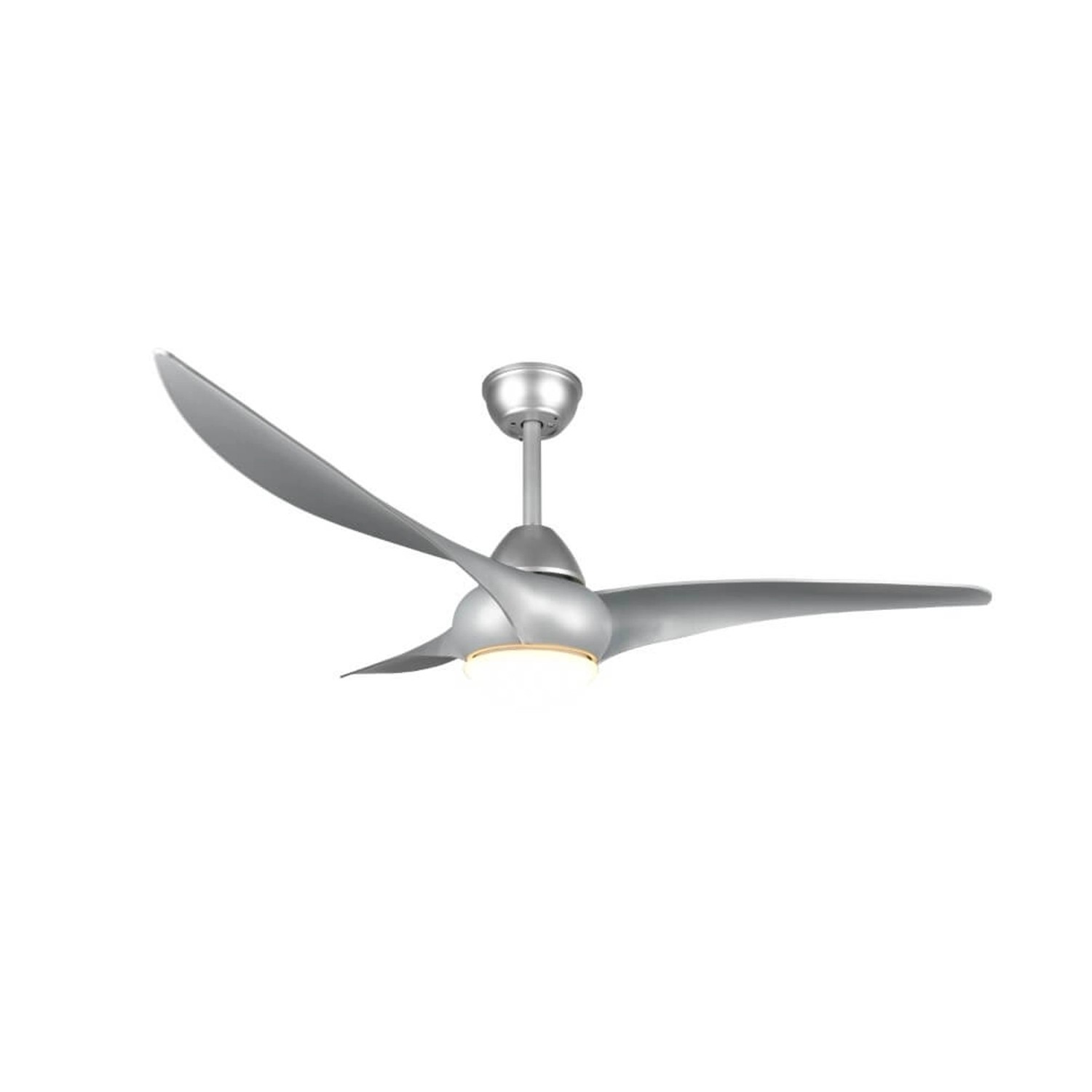 Reality Stropní LED svítidlo s ventilátorem Alesund, titanová, pr. 143 cm