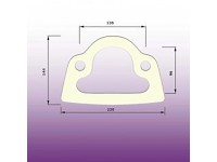 Těsnění WC kombi mezi nádrž a mísu typ J Těsnění WC kombi mezi nádrž a mísu typ J