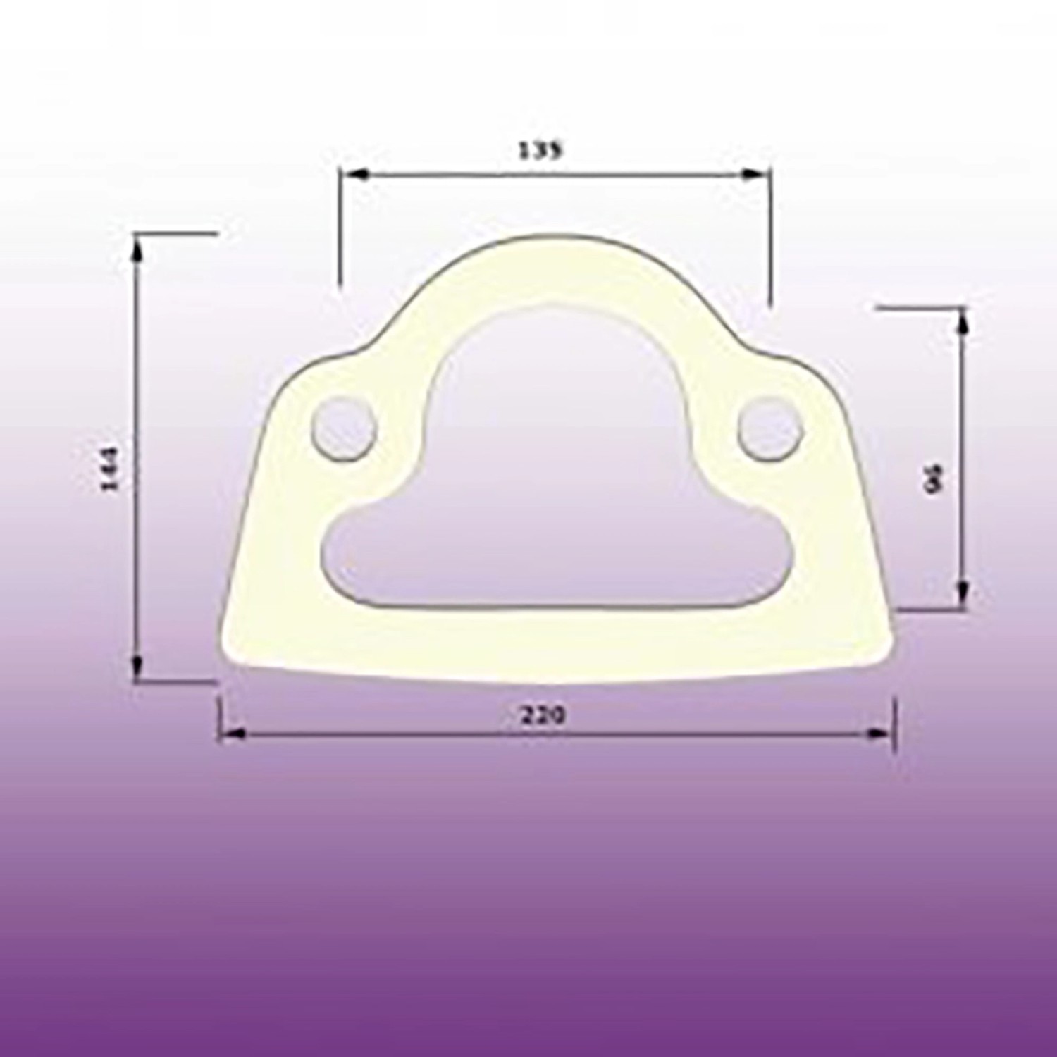 Těsnění WC kombi mezi nádrž a mísu typ J
