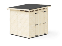 Upyard Dřevěný domek na nářadí Strongbox XL vč. základů přírodní 203 x 203 cm