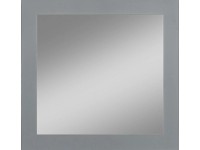 Kristall-Form Zrcadlo se sítotiskem Toba, stříbrné, 45 x 45 cm