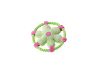 Olala Pets Přetahovadlo pro psa - plyšová květina s lanem 14 cm