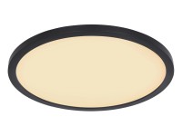 GLOBO Stropní LED svítidlo Sapana černé, pr. 294 mm