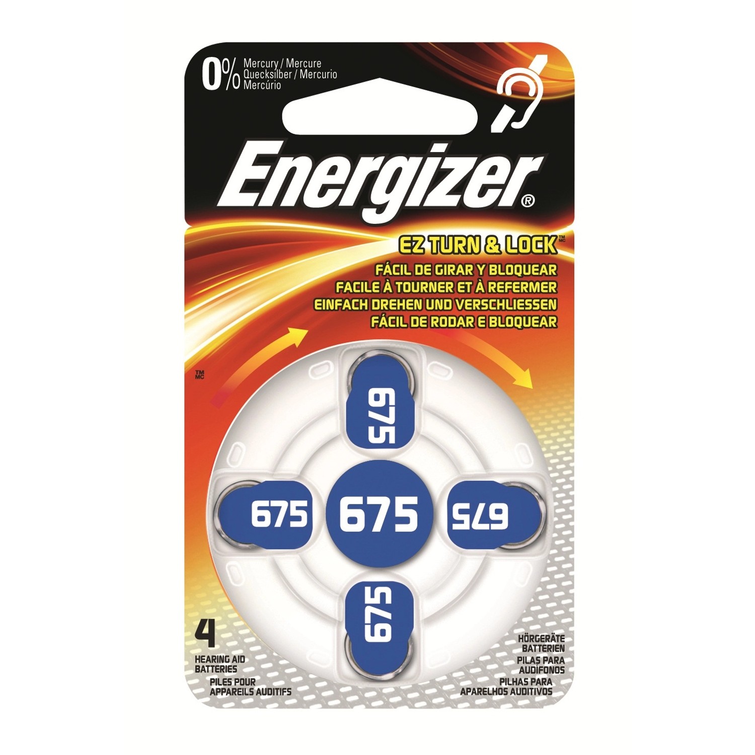 Baterie do naslouchadel ENERGIZER 675 DP 4ks