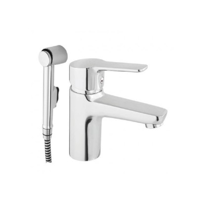 Rubineta Umyvadlová baterie Uno-17 stojánková s bidetovou sprškou, chrom