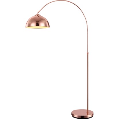 GLOBO Stojací lampa NEWCASTLE, E27, měděná, 92 x 30 x 196 cm