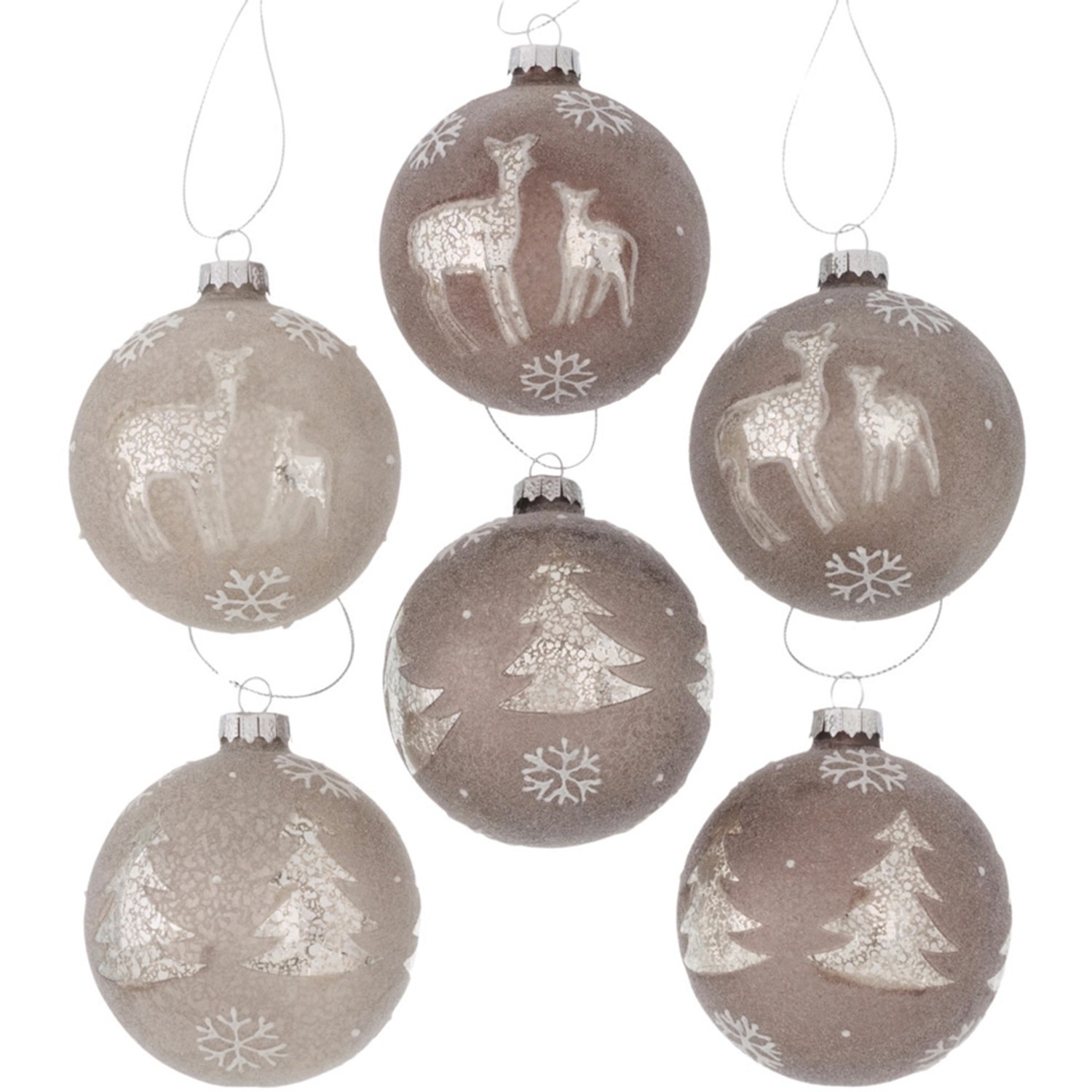 Boltze Home Vánoční koule Nordis v 6 provedeních
