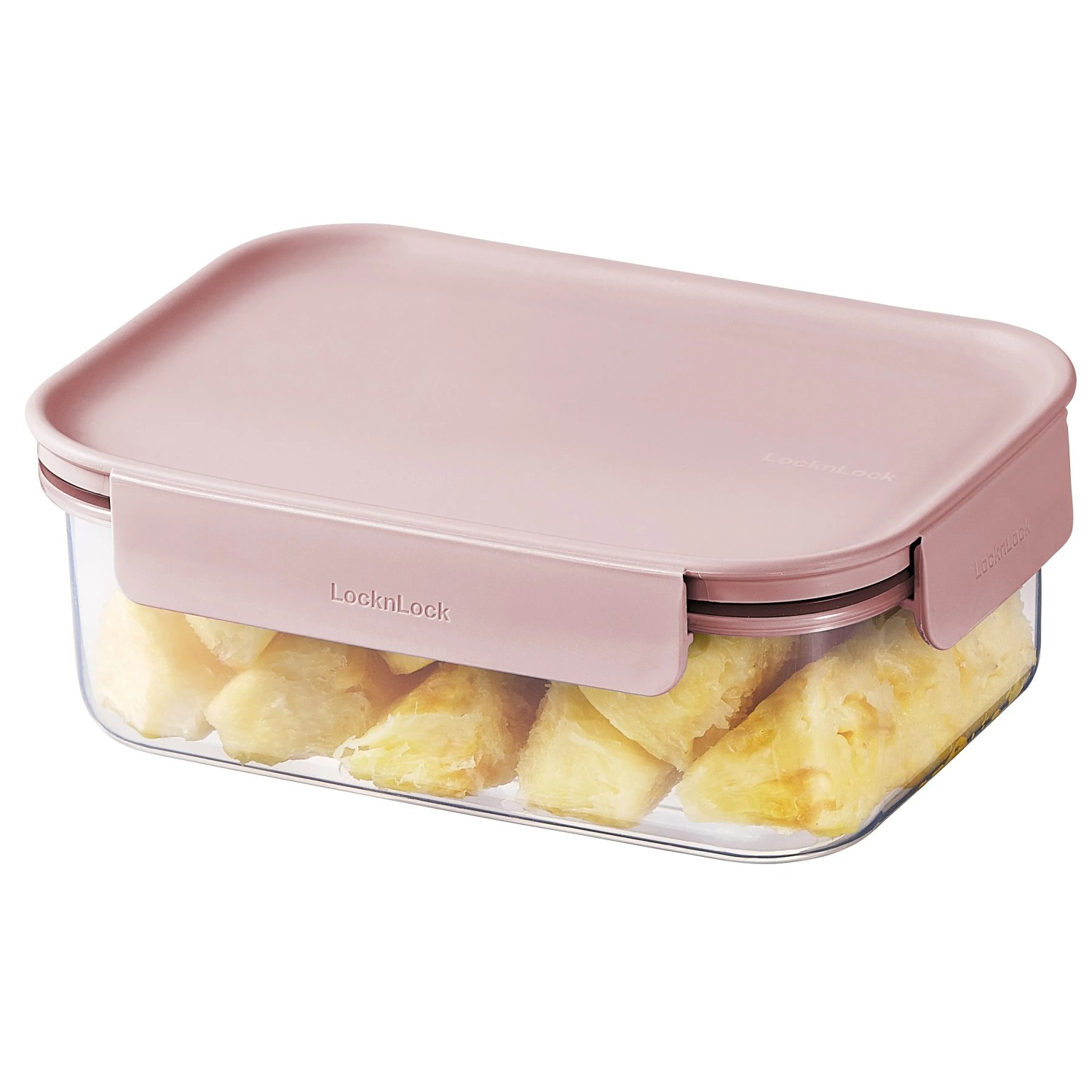 LocknLock Dóza na potraviny Classic Plus, růžová, 16,7 x 11,6 x 5,3 cm, 420 ml