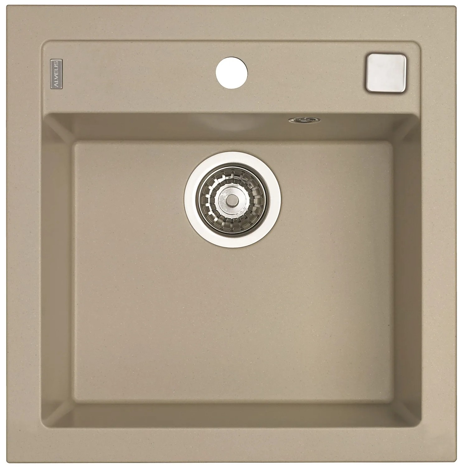 Alveus Granitový dřez Formic 20, cappuccino, 52 x 51 cm