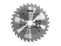 Magg Pilový kotouč 140 x 2,2 x 20 mm / 30 zubů střídavě šikmé Magg Pilový kotouč 140 x 2,2 x 20 mm / 30 zubů střídavě šikmé