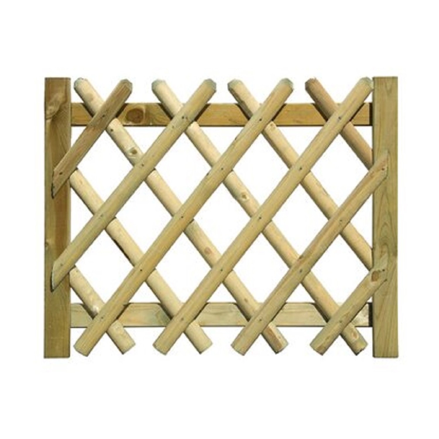 Nízká dřevěná brána plotu Hubertus, 100 x 80 cm