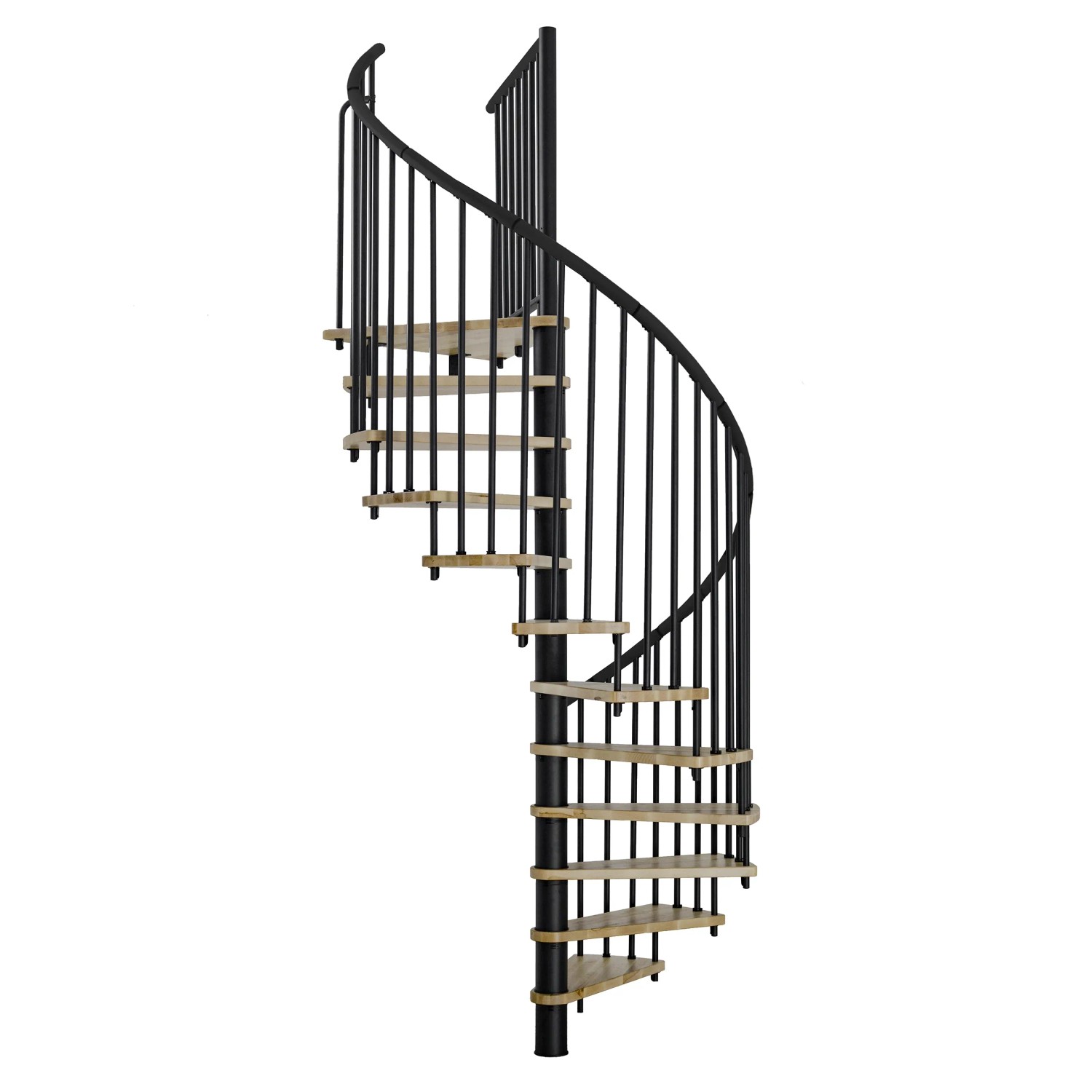 Minka STAIRS Kombinované točité schodiště Spiral Effect dub/černá pr. 140 cm