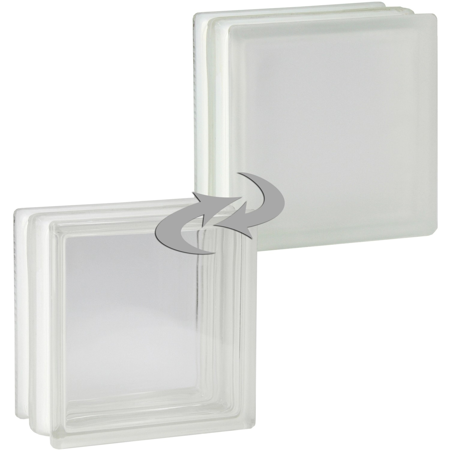 Fuchs Design Protipožární luxfera Clear View lesklá/mlč.sklo bílá 19 x 19 x 10cm