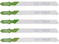 LUX-TOOLS Listy přímočaré pily na dřevo bimetal upínání T, 5 ks