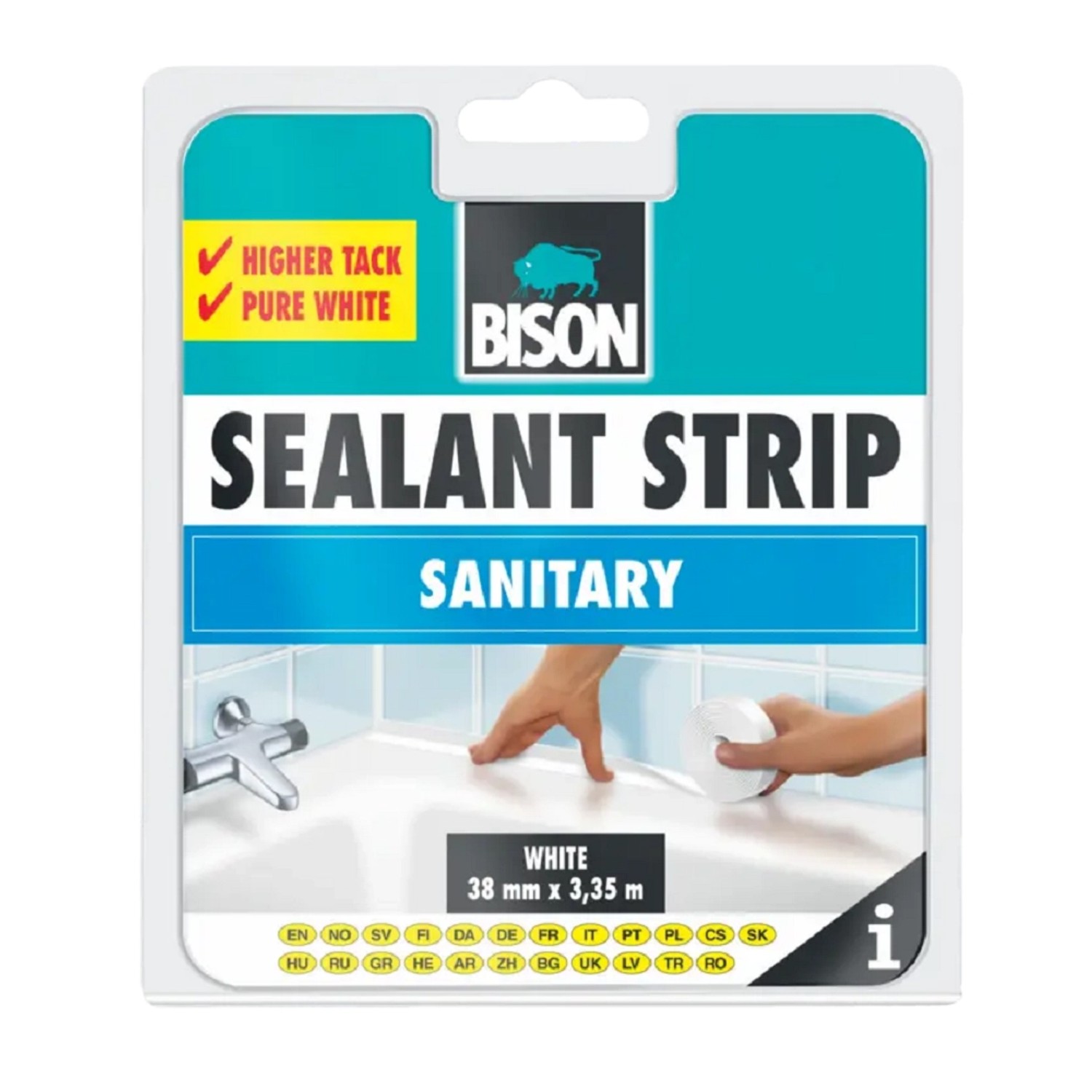 BISON Samolepící těsnící páska SEALANTSTRIP SANITARY WHITE 38 mm