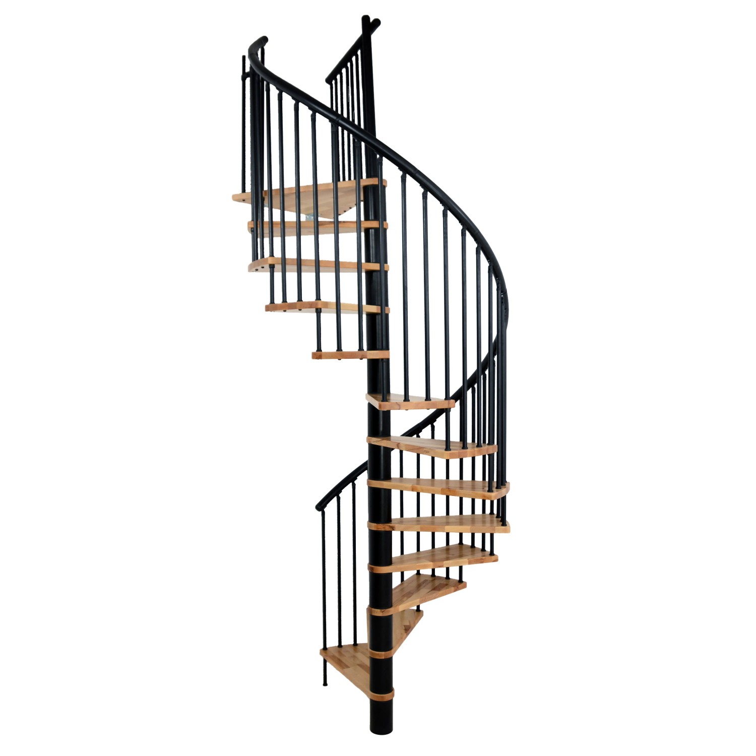 Minka STAIRS Kombinované točité schodiště Spiral Effect buk/černá pr. 120 cm