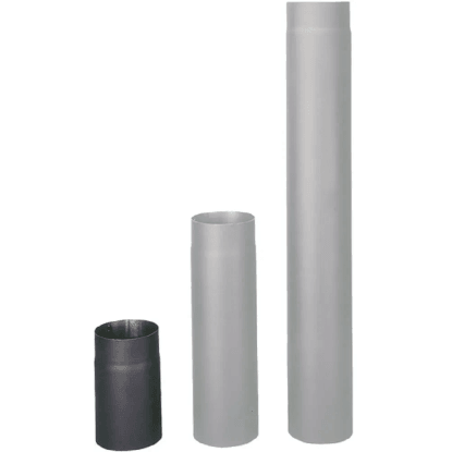 HAAS+SOHN Kouřovod - trubka, černá, pr. 150 mm, 0,25 m (1,5)