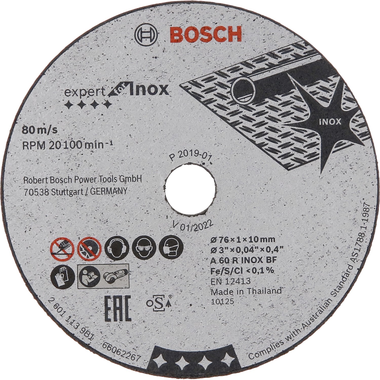 Kotouč řezný Bosch Expert for Inox 76×1 mm