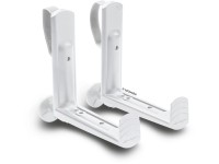 Lechuza Háky na truhlíky Balconera 50/80 bílé, 2 ks