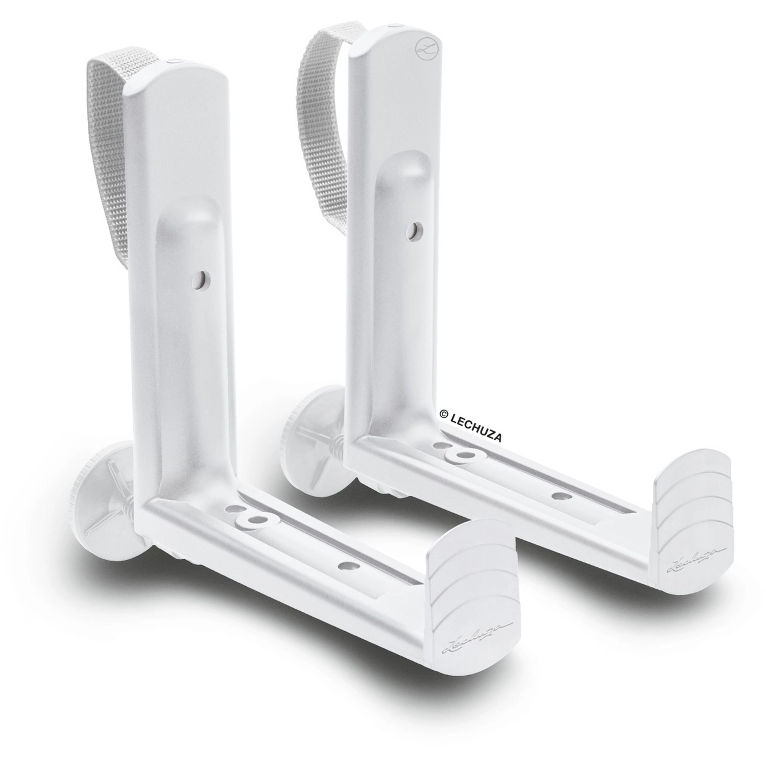 Lechuza Háky na truhlíky Balconera 50/80 bílé, 2 ks