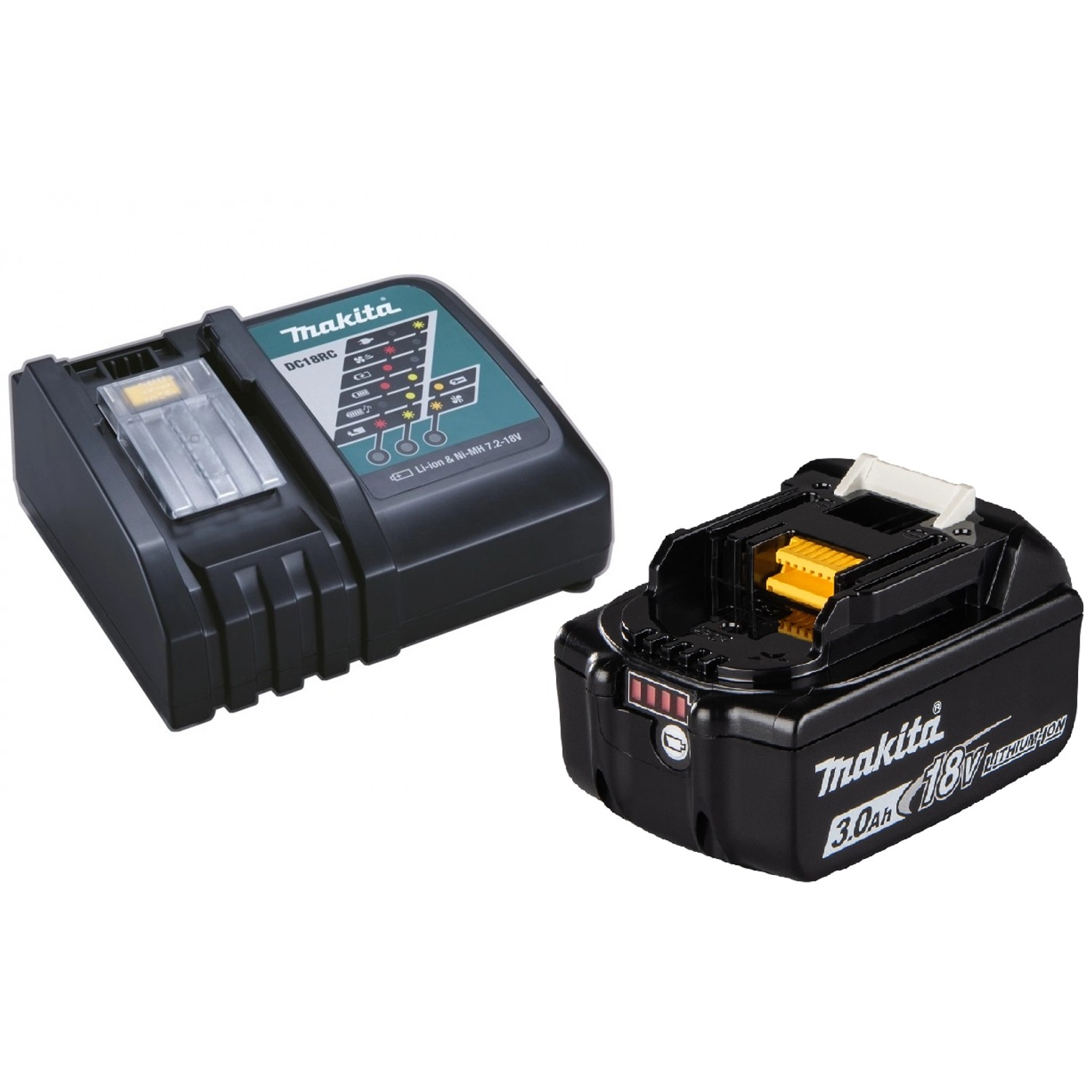 Makita Sada rychlonabíječky DC18RC a akumulátoru BL1830B