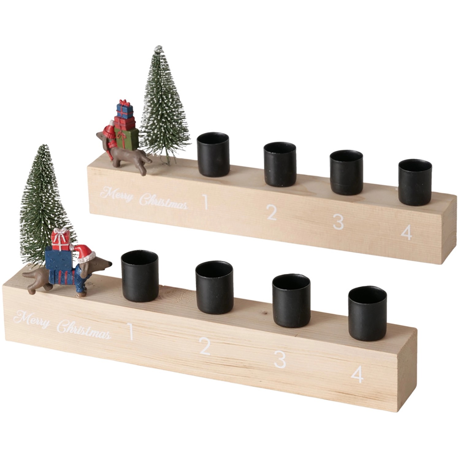 Boltze Svícen Waldi, advent, různé druhy, délka 28 cm, 1 ks