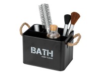 Wenko Koupelnový box Gara se 4 přihrádkami černý 2,37 l ocel 19 cm x 12,5 cm x 1