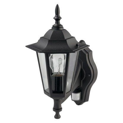 OBI Venkovní svítidlo MOLINELLA SENZOR černé 1xE27 max.60W IP44 36x25cm