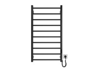 Wterm Koupelnový radiátor elektrický HF Leeds černý matný 970 x 530 mm