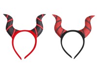 Čertovské rohy na čelence, různé druhy, červenočerná