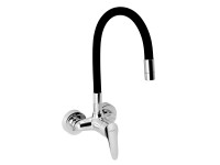 Titania Dřezová baterie 94484,0C s flexi ramenem, černá, rozteč 100 mm