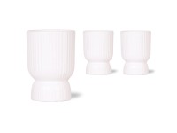 Keramický květináč Diabolo bílý pr. 9 x 10 cm Keramický květináč Diabolo bílý pr. 9 x 10 cm