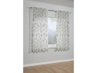 Bennetti Závěs se skrytými poutky, větve, stříbrnošedá, 175 x 140 cm