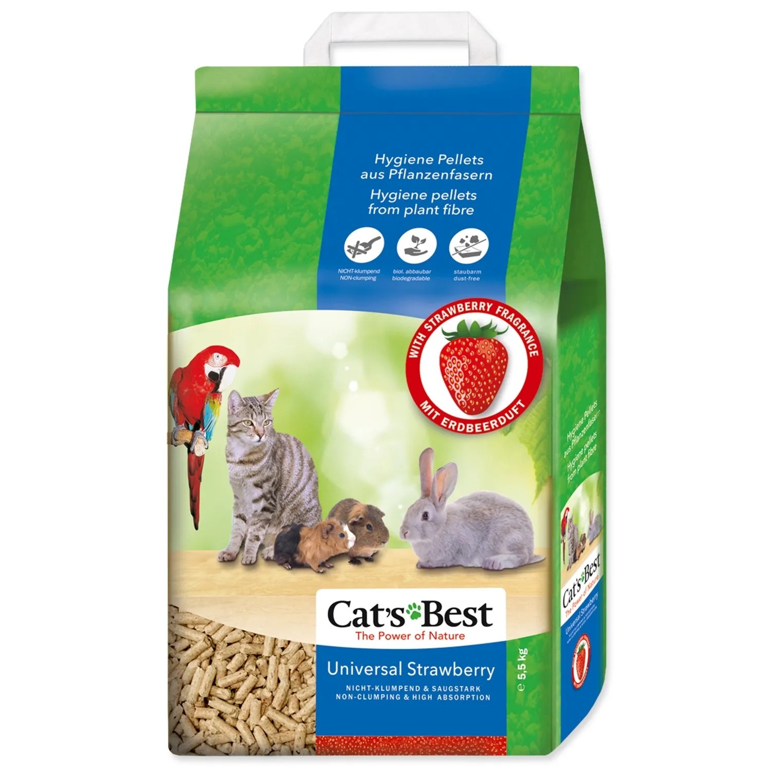 Cat's Best Víceúčelová podestýlka Universal Jahoda 5,5 kg