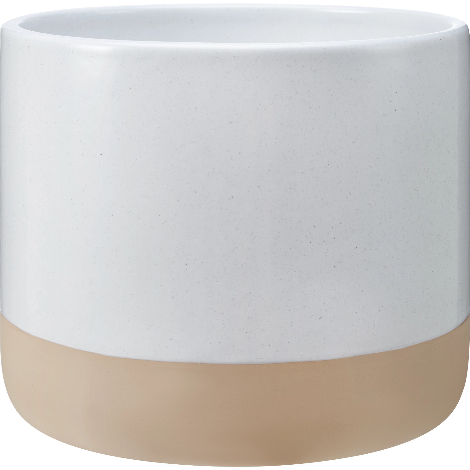 Obal na květináč dolomit, světle šedý, pr. 19,5 x 16 cm