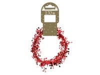 Girlanda s miniaturními hvězdami červená 270 cm