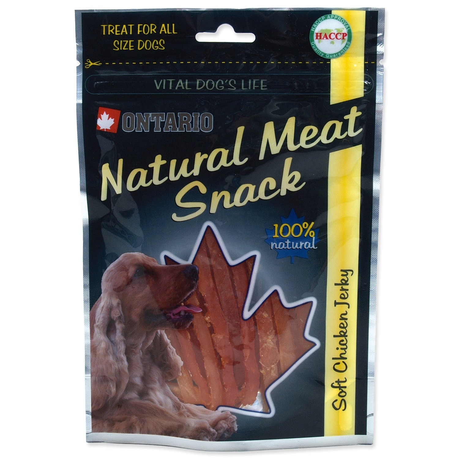 ONTARIO Pochoutka pro psy Měkké kuřecí proužky 70 g