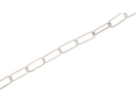 LUX-TOOLS Řetěz dlouhočlánkový kulatý pozinkovaná ocel, bílý, pr. 3 mm - metráž