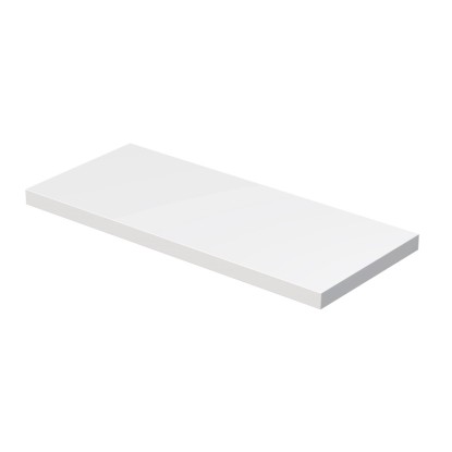 INTEDOOR Umyvadlová deska BEE bez výřezu, š. 110 cm, bílá mat