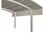 Ximax Boční stěna k přístřešku na auto Portoforte/Linea 1 modul ocelová 50 cm