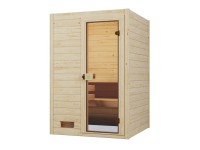 Weka Dřevěná sauna Valida 1 skl.dv., přírodní, 139x139x203,5 cm + Kompakt 3,6 kW Weka Dřevěná sauna Valida 1 skl.dv., přírodní, 139x139x203,5 cm + Kompakt 3,6 kW