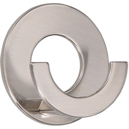 Siro Háček 2332 kov, v barvě nerezové oceli lesklý, samolepicí, pr. 60 mm