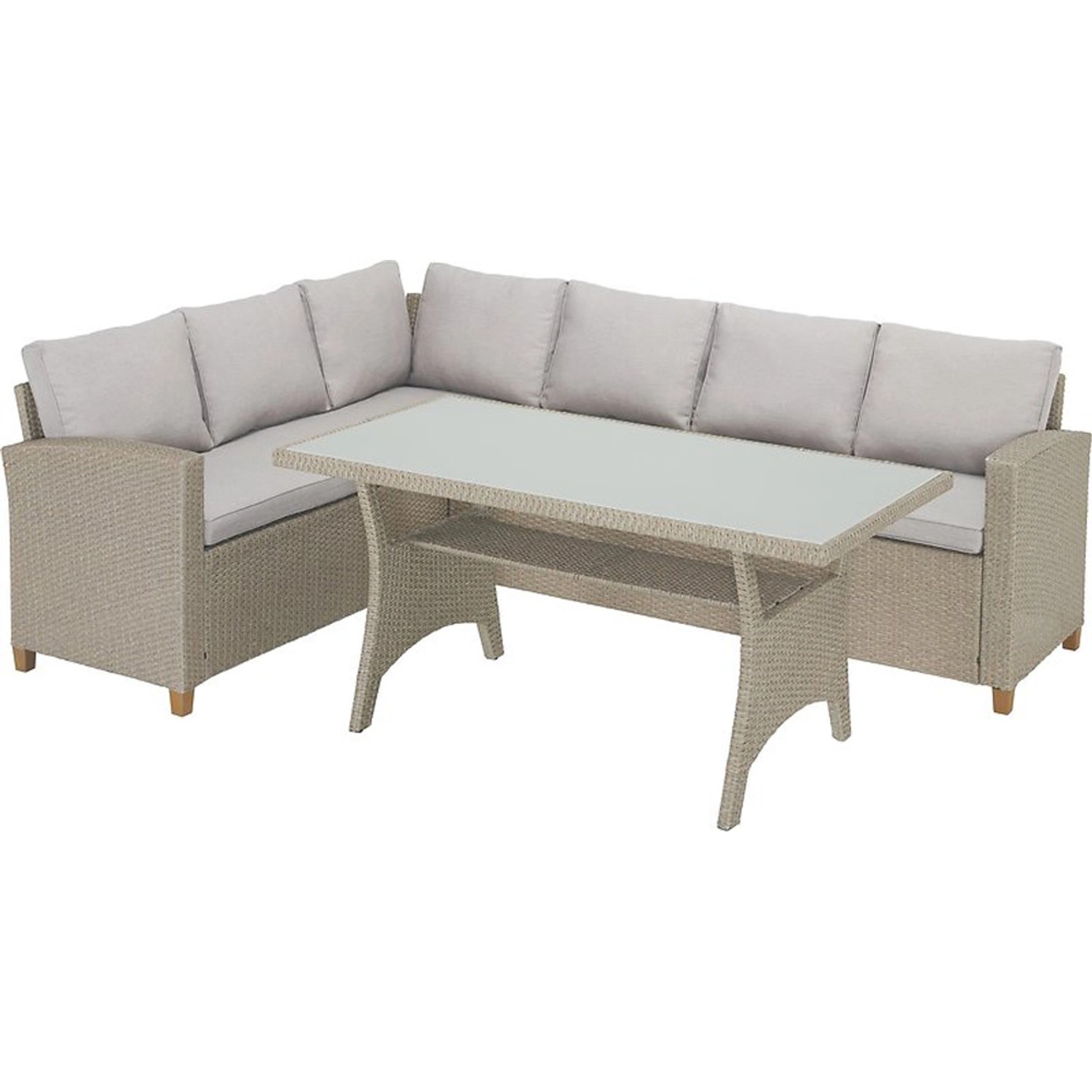 Sestava zahradního nábytku s jídelním stolem Gorbea, 3-dílná *