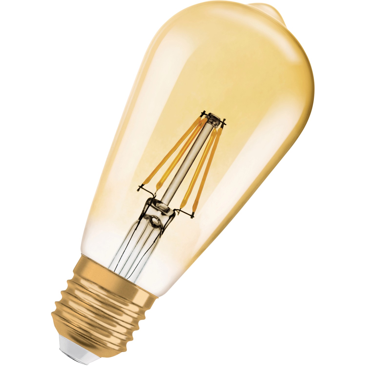 OSRAM LED žárovka 1906 Edison 22, E27, 2,5 W, 220 lm, 2400 K, jantarová